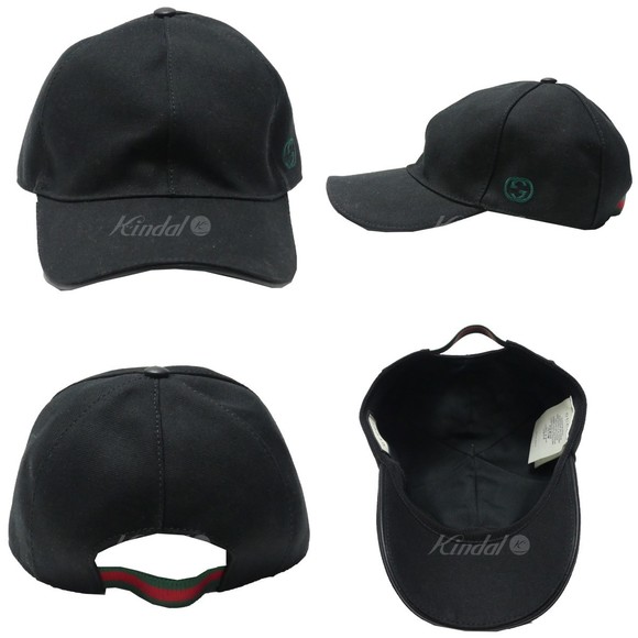Gucci Interlocking G Sherry Line Baseball Cap Black - Picture 2 of 11